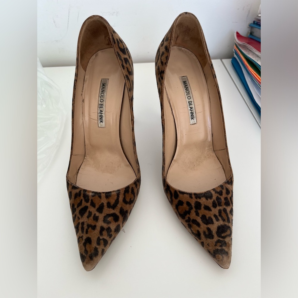 Used leopard Manolo Blahnik